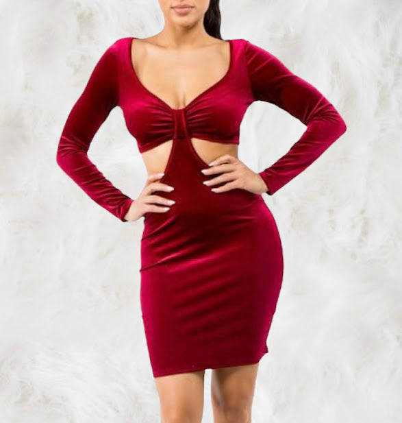 Be Mine Velvet Dress